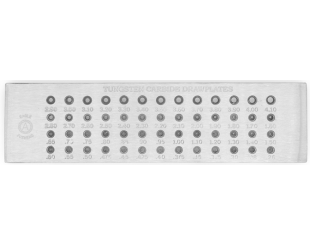 Доска фильерная (цейзен) 0.26-4.1 мм 52 отверстия, круг