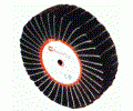 Щетка (круг) сатино-лепестковая коричневая (100 х 30 мм, № 150)